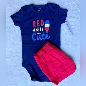 Shorts and Onesie Set